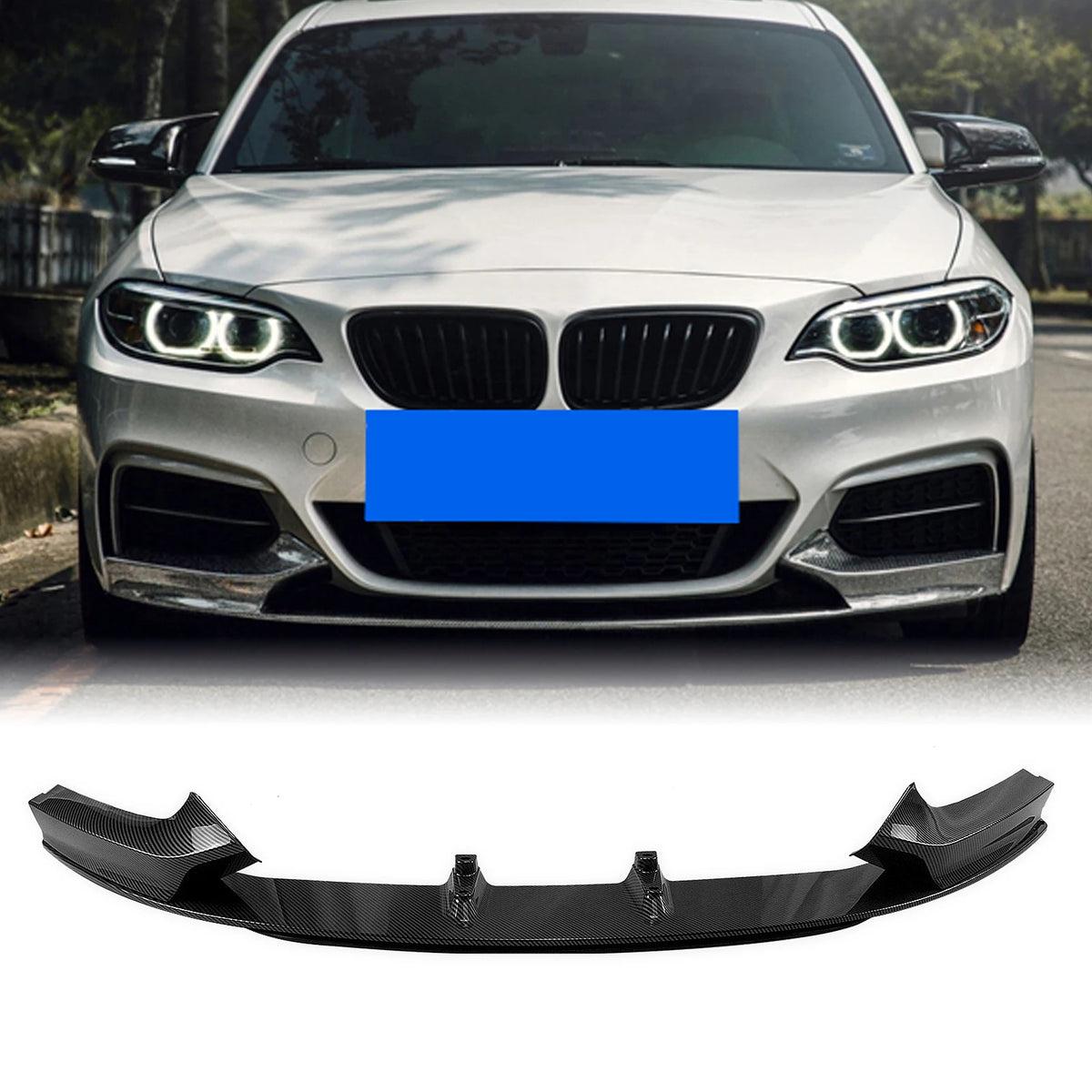 For BMW 2 Series F22 F23 Front Bumper Spoiler Splitter Lip