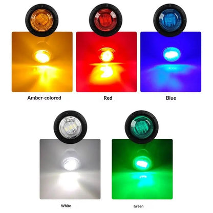 MINI Round Side Marker Brightness 24V Truck Trailer Indicators