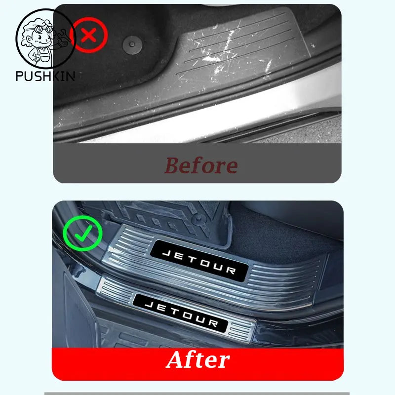 For Chery Jetour T1 2025 Door Stainless Steel Welcome Pedal
