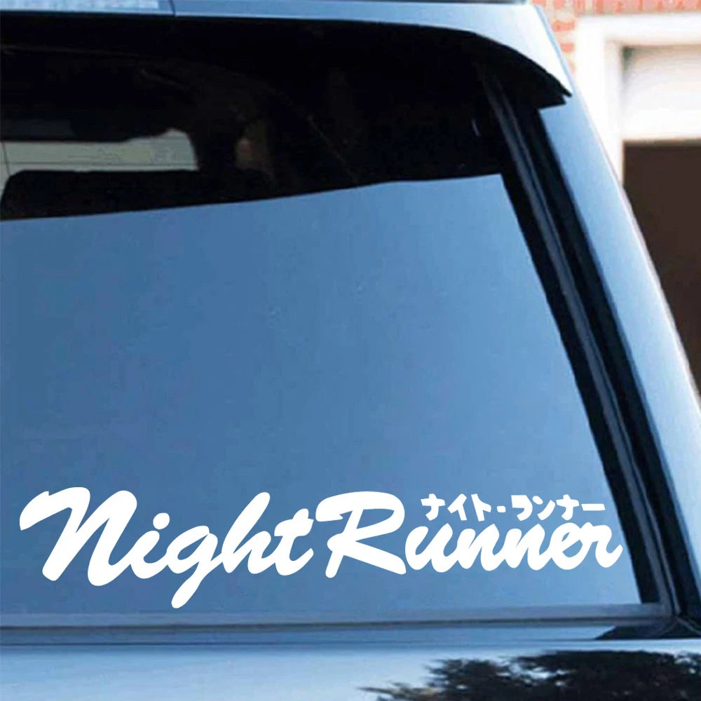 Sticker Japanese Jdm Racing Night Runner Front Windshield