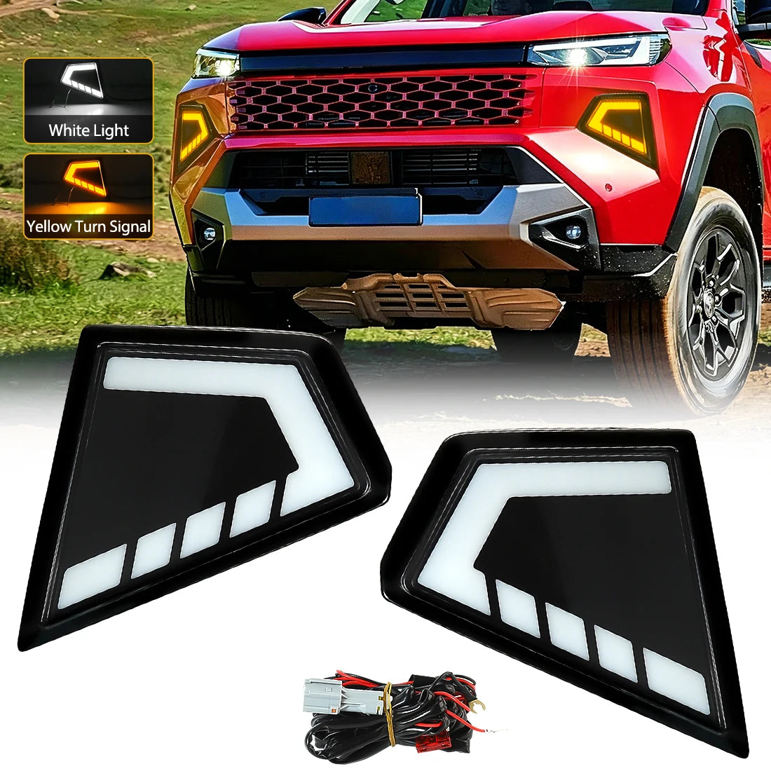 For Toyota Hilux Travo 2026 Front Set Drl Daytime Running