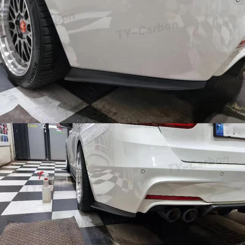 For BMW 3 Series F30 M Real Carbon Fiber Rear Bumper Lip