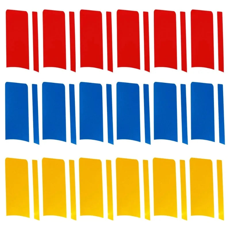For Dodge Chrysler Jeep Vehicles Hub 6PCS Reflective Wheel Rim