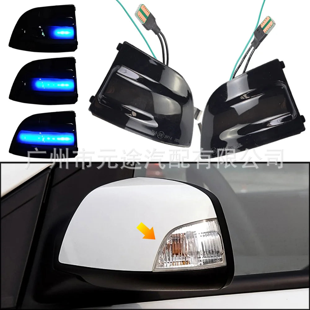 For Ford Focus 2 MK2 C-MAX Reversing Rearview Mirror Turn Signal