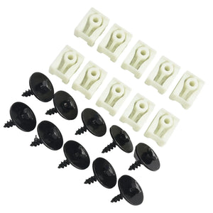 For Combo 1SET BMW Front Mudguard Liner c-clip+hex Bolt Screw Kit