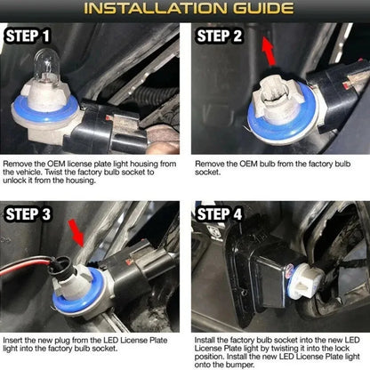 For Tag Lamp Assembly 1500 2500 Pair Plate License 3500 Pickup