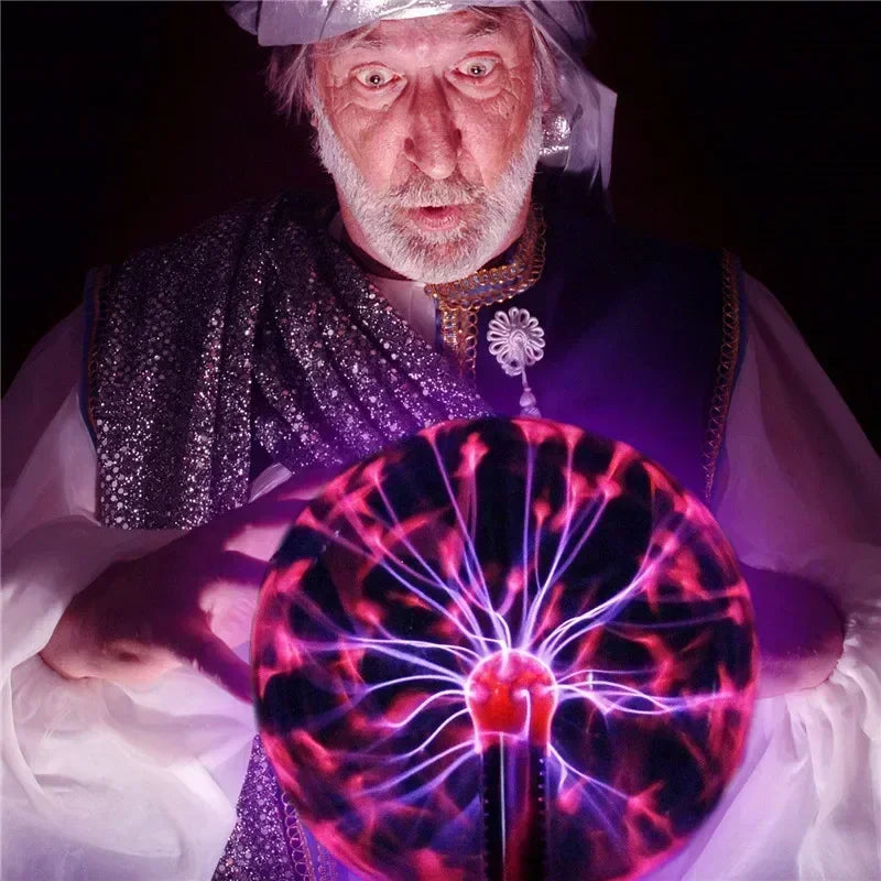8inch Novelty Magic Crystal Plasma Ball Touch Night Kid