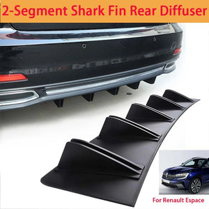 For Renault Espace Shark Fin Rear Diffuser Split Chassis Spoiler