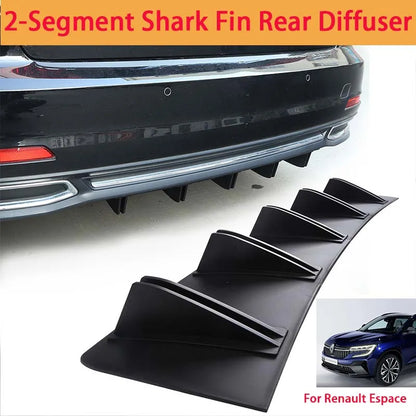 For Renault Espace Shark Fin Rear Diffuser Split Chassis Spoiler