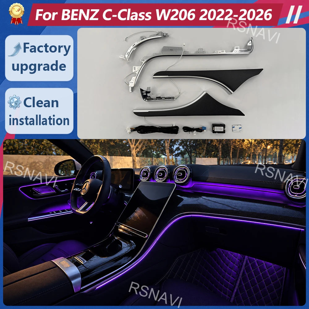 For Mercedes-Benz C-Class W206 2022-2025 Interior Center Console