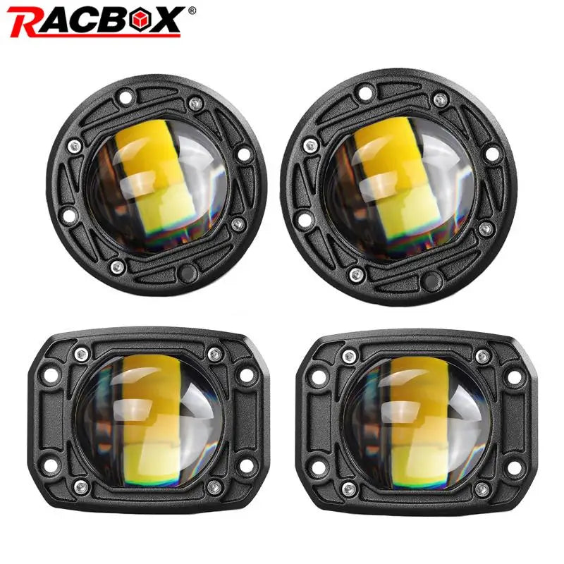 For Off Road 8D Lens 3inch Fog Truck ATV 4WD Pickup 12V