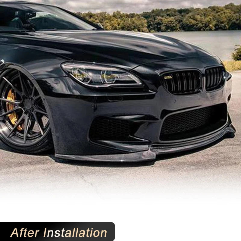 For BMW F06 F12 F13 M6 3PCS Front Bumper Lip Spoiler Base