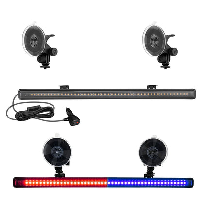 48LED Strobe Front Rear Windshield Emergency Flashing Warning