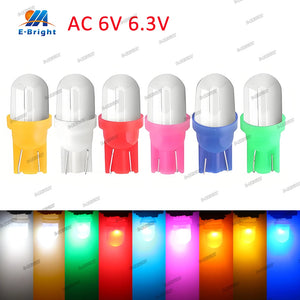 For Pinball Light Machine Light Milk 10PCS Ac Dc 6V 6.3v Bulb