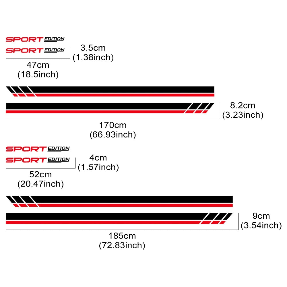 For Nissan Z-Cars 350Z 370Z Fairlady Side Sticker Body Racing