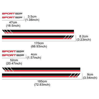 For Nissan Z-Cars 350Z 370Z Fairlady Side Sticker Body Racing