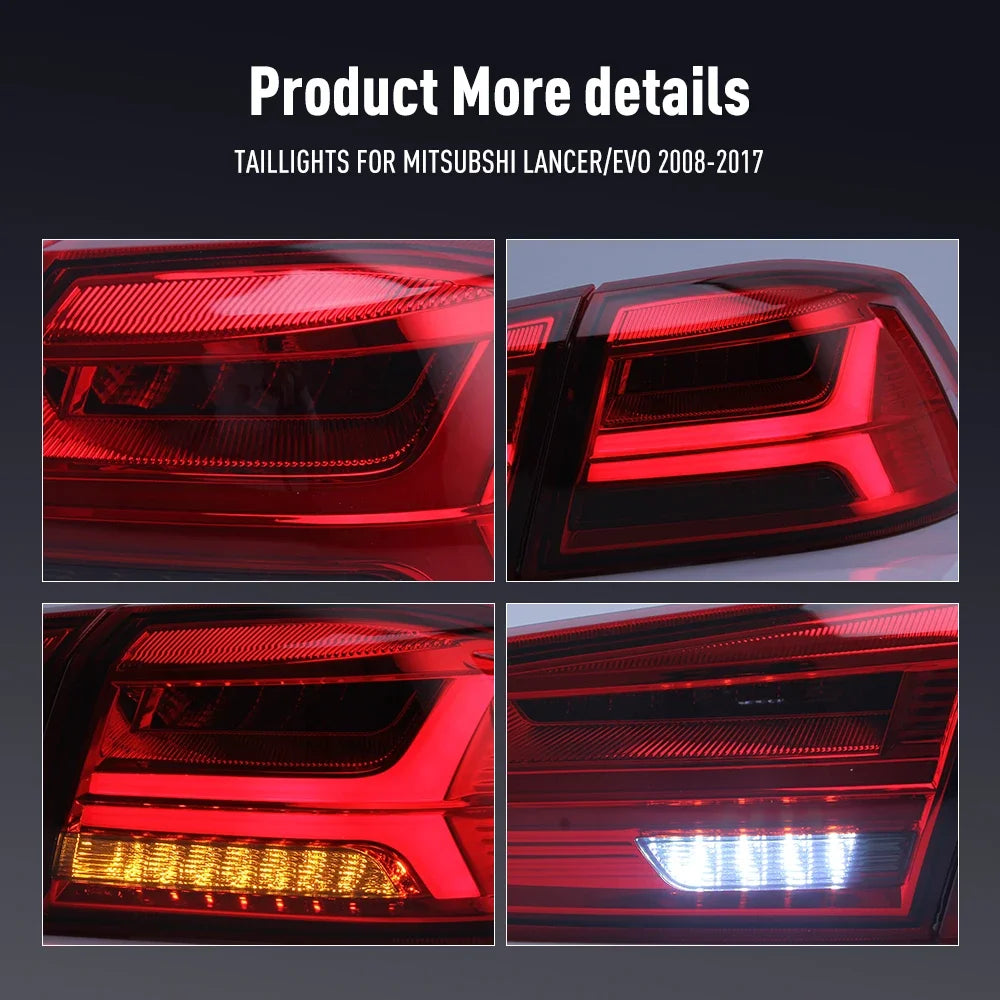 For Mitsubshi Lancer Evo 08-17 Reverse Pair Tail Brake Turning