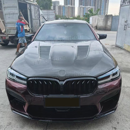 For BMW M5 F90 530I G30 Real Carbon Fiber Front Bonnet Hood G38