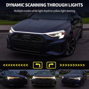 Daytime Running Strip Start Scan Yellow Turn Signal Indicator