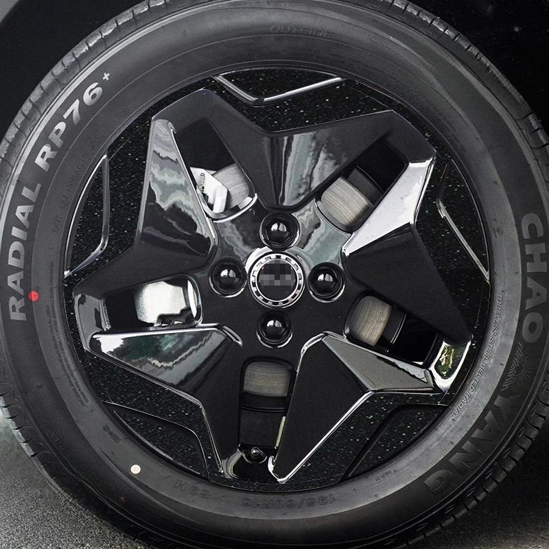 For BYD Dolphin Contour-Cut Wheel Decals Rainbow Laser