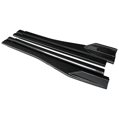 For BMW X1 F48 2016-2022 Carbon Fiber Look Side Skirt Splitter