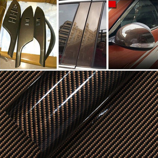 152CM Body Stickers 2D Carbon Fiber Vinyl Film Self