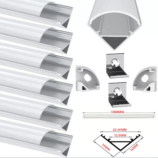 For 5630 573LED Strip Lights 1M v-shaped Aluminum Channel Kit Is