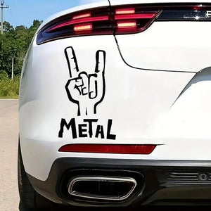 11x18cm Heavy Metal Rock Gestures self-adhesive Vinyl Sticker