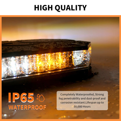 Digital Control Amber White MINI Bar Magnetic Strobe Warning