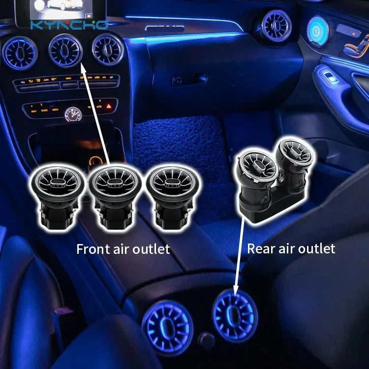 For Benz C Class W205 S205 Colors Ambient Kit RGB Bluetooth APP