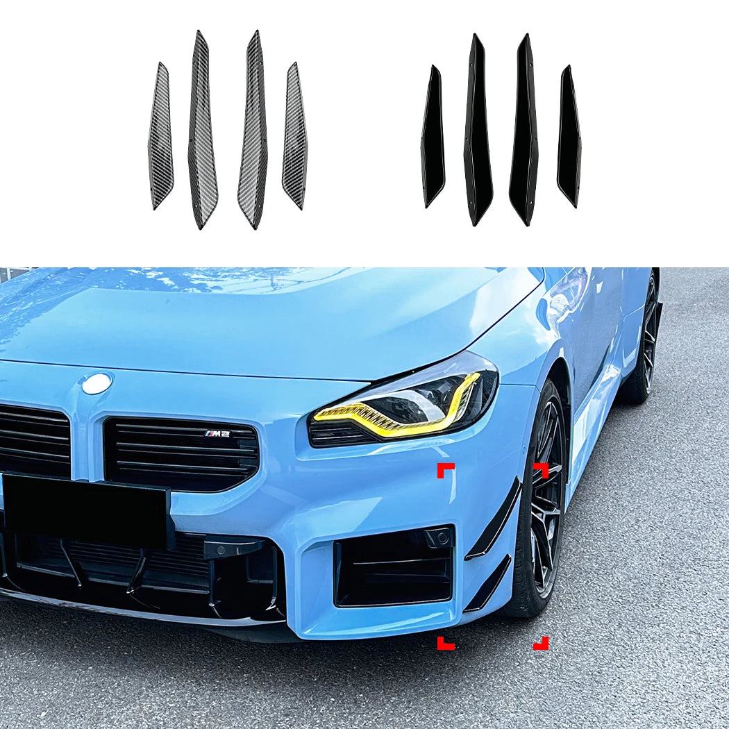 For BMW M2 G87 2023-2025 Front Bumper Wind Knife Splitter