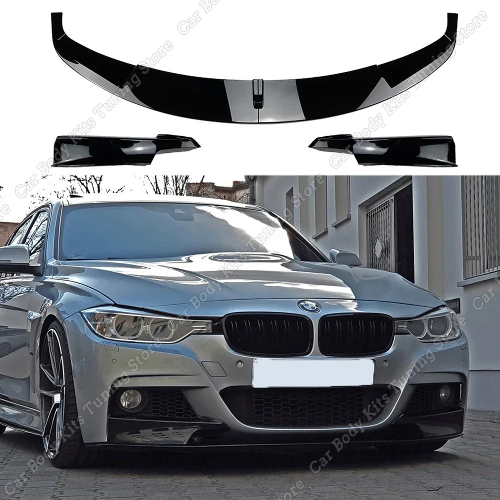For BMW F30 F31 F35 Mp Front Bumper Lip Splitter Spoiler