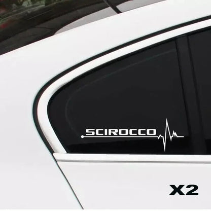 For VW Vk Volkswagen Gti R Sticker 2PCS Lot Windows Scirocco Pvc