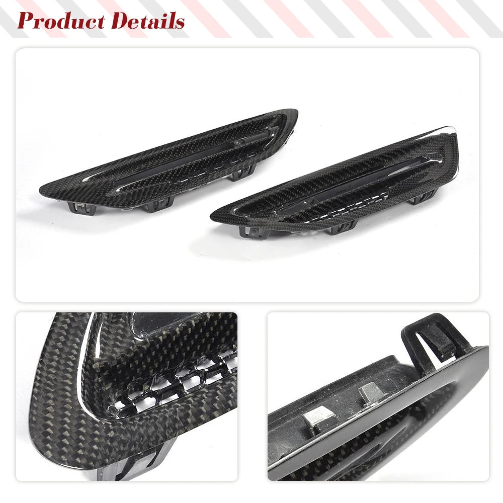 For BMW 5 Series F10 F11 Real Carbon Fiber Air Vent Cover Side