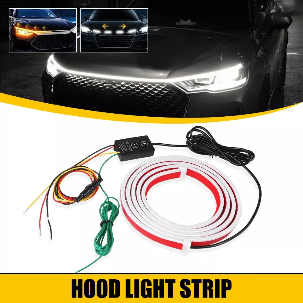 Hood Daytime Running Strip Start Scan Yellow Turn Signal