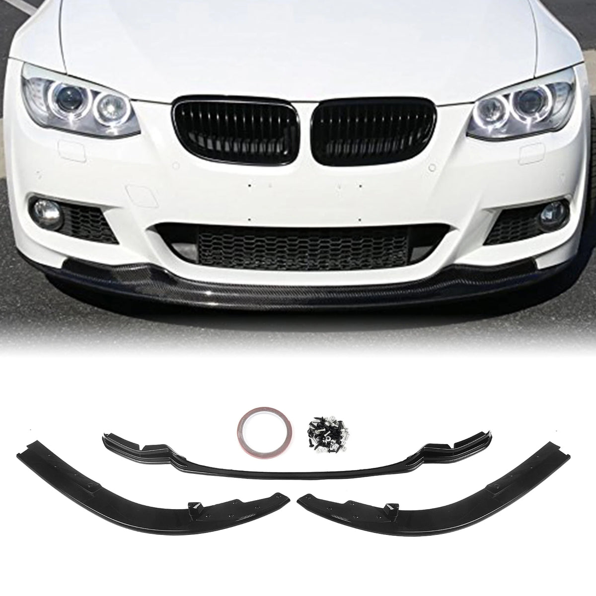 For BMW 3 Series E92 E93 Front Bumper Spoiler Lip 325I 328I 335I
