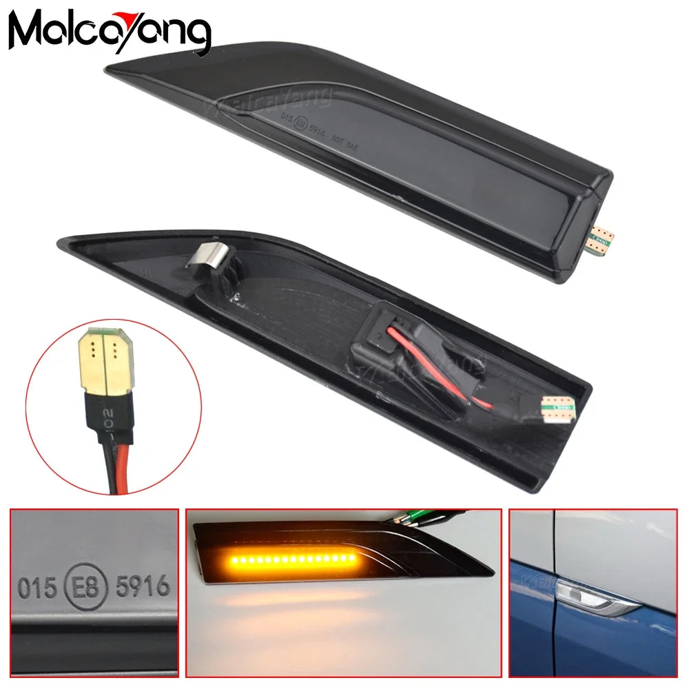 For VW Transporter T6 Multivan Caddy Dynamic Blinker Repeater