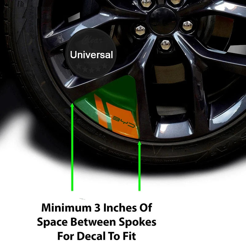 For BYD Seal U Dm I 6PCS Wheel Sticker Sealion Seal Song