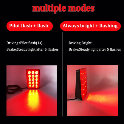 F1 Brake Pilot Taillights 12V 15LED Rear Tail Flash