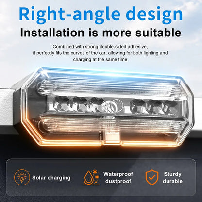 Solar Powered Warning Side Marker Vibration Sensor Safety Trucks