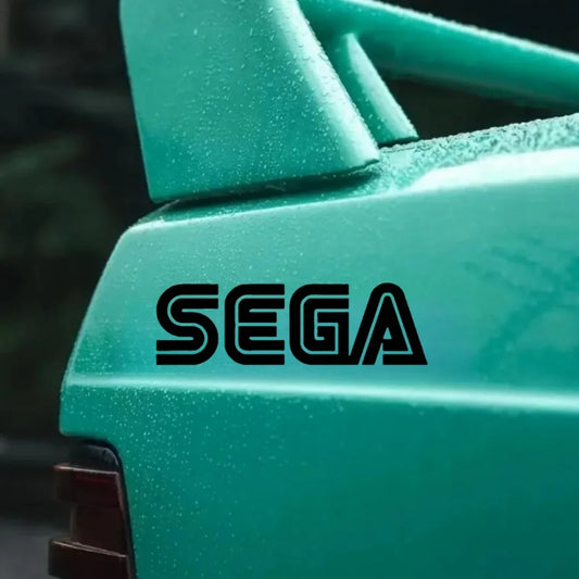 For Sega Letter Waterproof Sunscreen Vinyl Creative Sticker