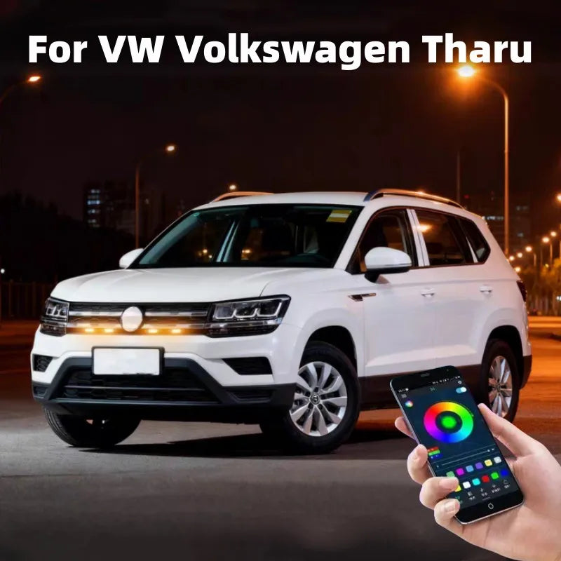 For VW Volkswagen Tharu 2019-2022 Front Grille Daytime Running