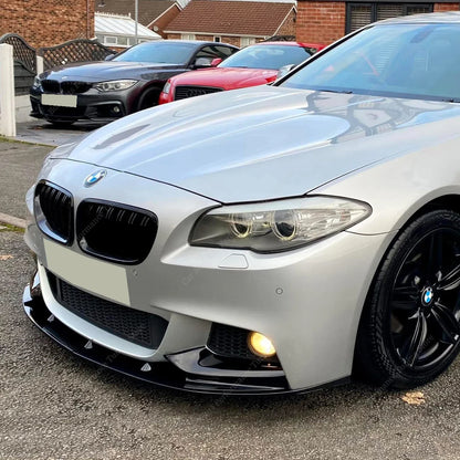 For BMW 5 Series F10 F11 Gloss Black Mp Front Bumper Lip Spoiler