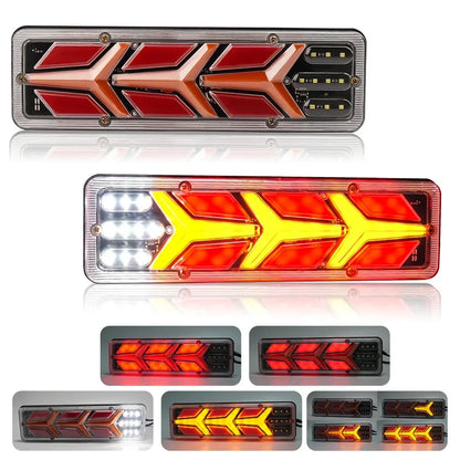 2PCS 12 24V Taillight Assembly Truck Pickup Box Type