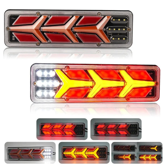 2PCS 12 24V Taillight Assembly Truck Pickup Box Type