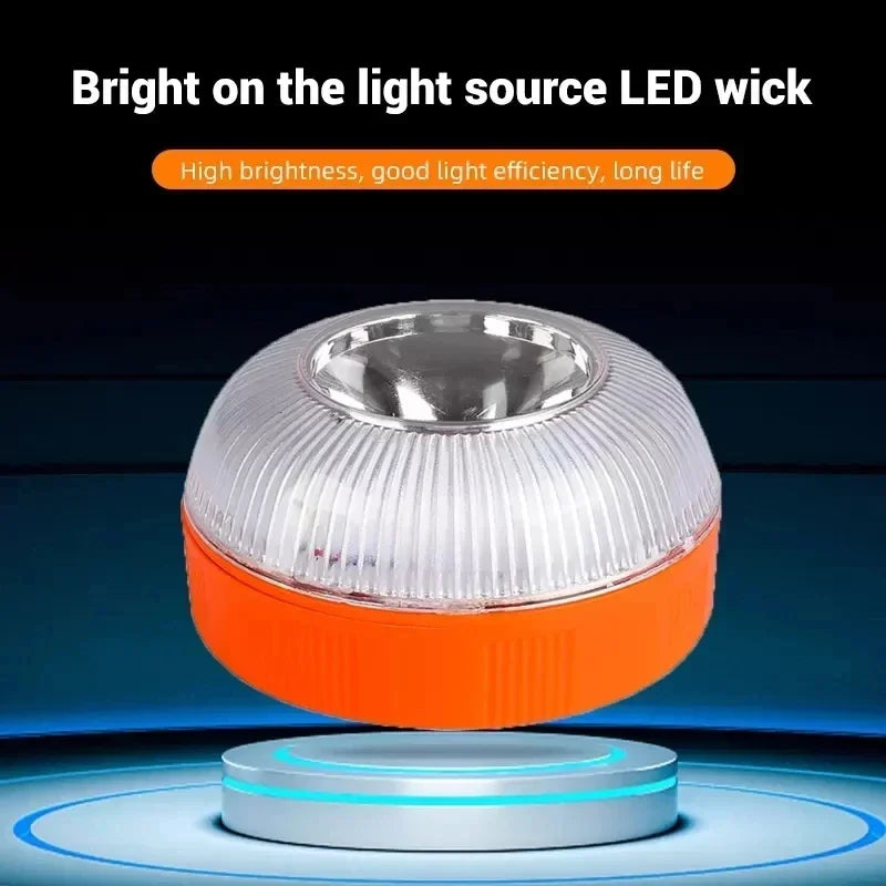 For Safety Signal Flashing V16 USB Rechargeable Emergency Beacon
