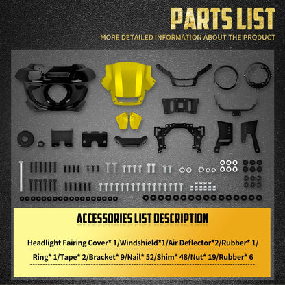 For Harley Softail 2018-Up Fat Boy Motorcycle Windshield
