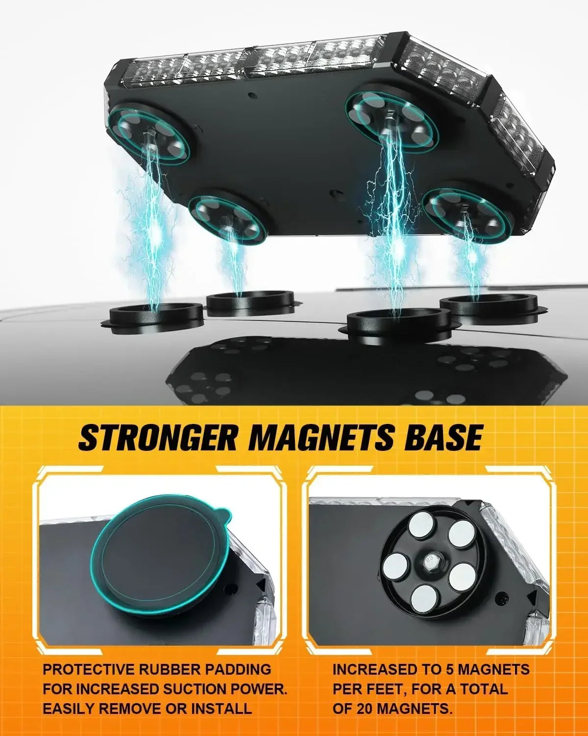 Roof Strobe Beacon Bar Rooftop Hazard Warning Emergency Safety