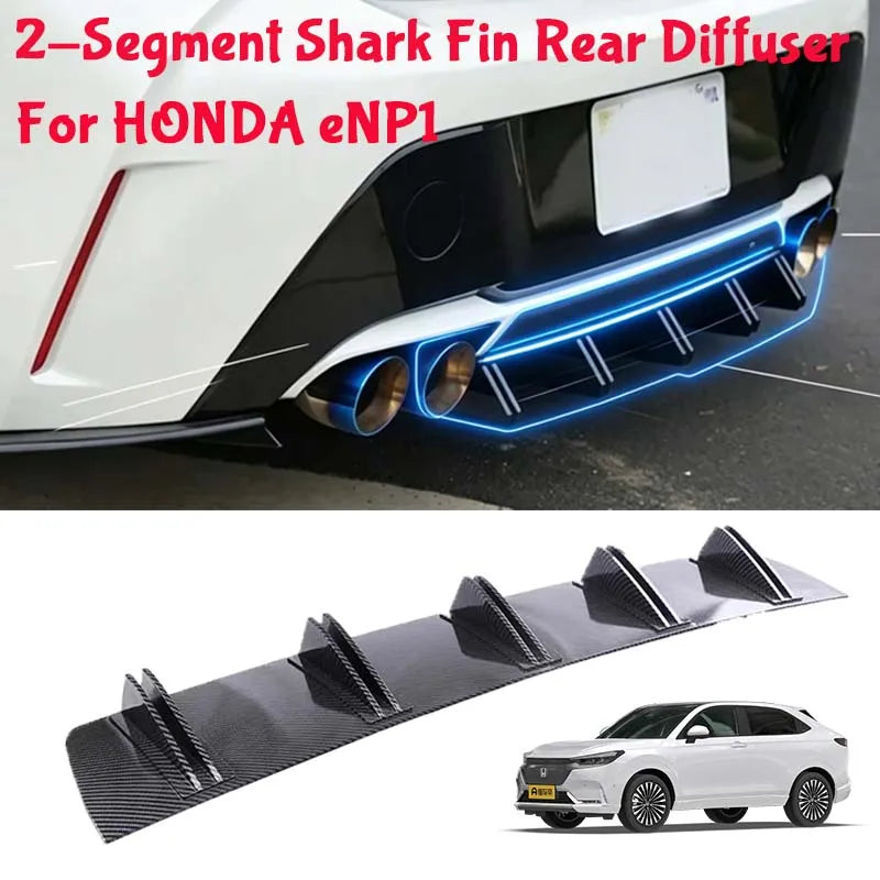 For Honda eNP1 Shark Fin Rear Diffuser Split Chassis Spoiler