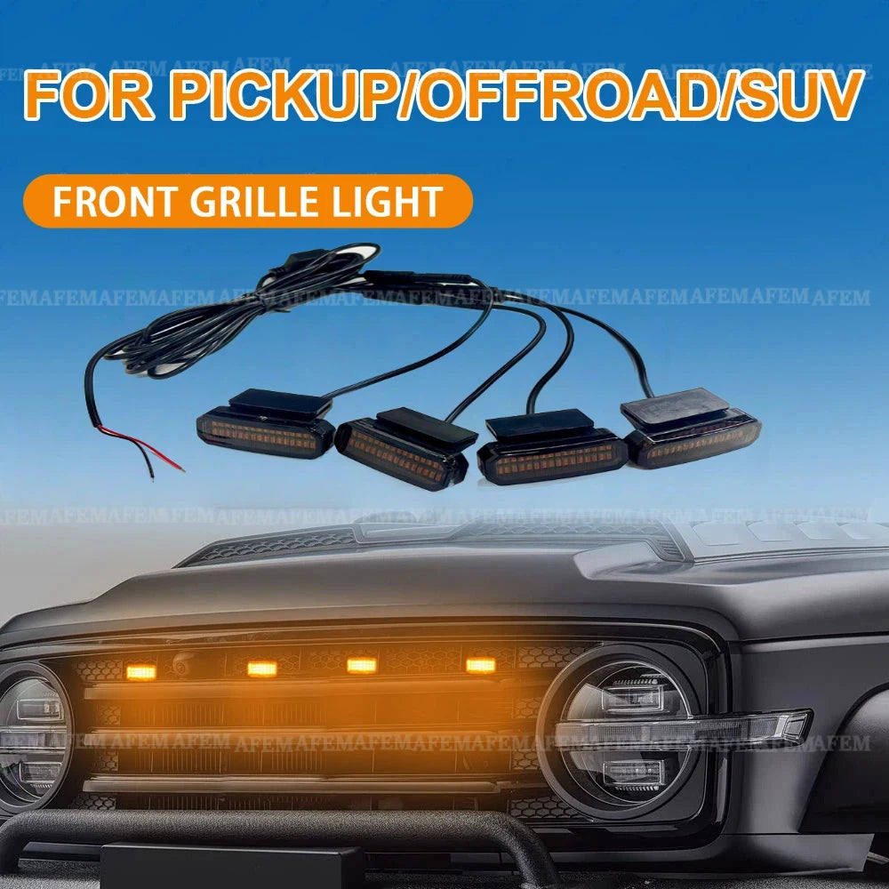 For Pickup Offroad Front Grille SUV Daytime Running Wheel